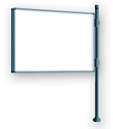 Přístavná jednostranná vitrína 120x160 cm bez záhlaví, Agora