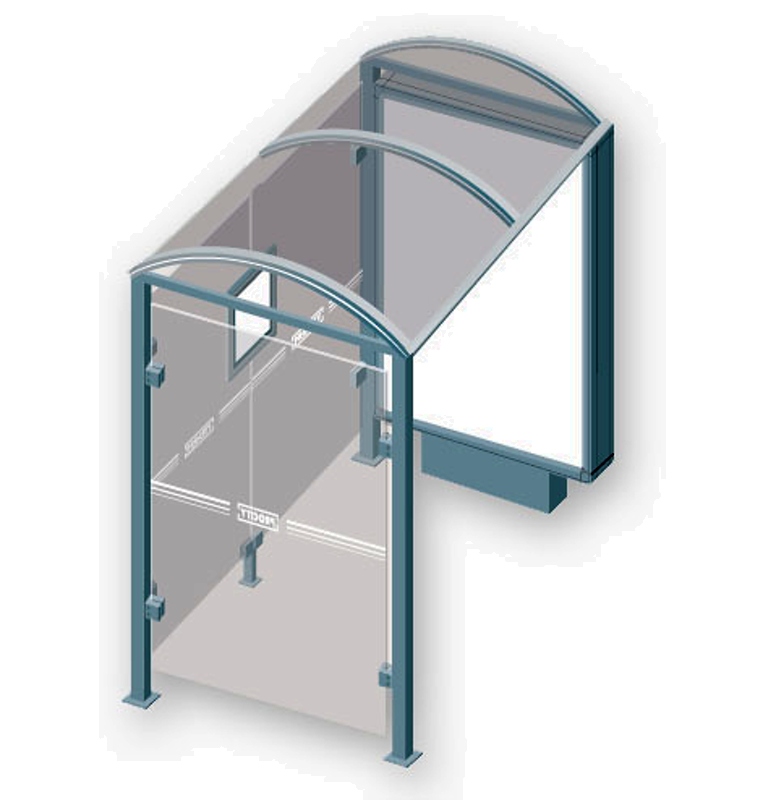 (obrázek pro) Zastávka autobusu – PORT - CROS, 2500 mm